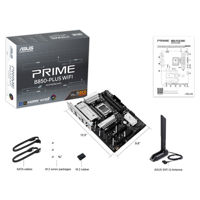 ASUS PRIME B850-PLUS WIFI AMD B850 ATX AM5 DDR5