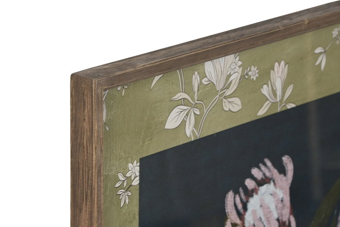 DKD Home Decor Cuadro Cristal Abeto 50x2,5x70 Florero Surtido de 2 Unidades
