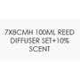 DKD Home Decor Ambientador de Cristal y Madera 100 ml Blanco