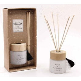 DKD Home Decor Ambientador de Cristal y Madera 100 ml Blanco