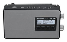 Panasonic RF-D10 Radio Personal Digital con Sintonizador DAB, DAB+ y FM, Pantalla LCD, Ecualizador, Color Negro