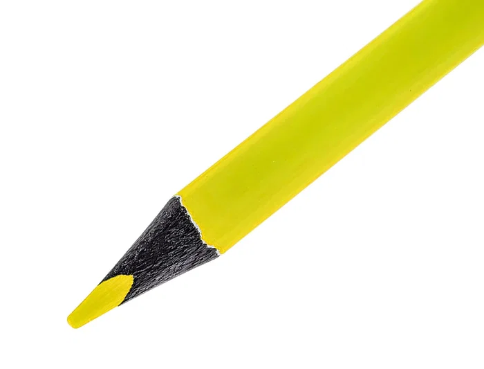 Liderpapel Lápices Fluorescente Jumbo Neón Amarillo Triangular Mina Resistente