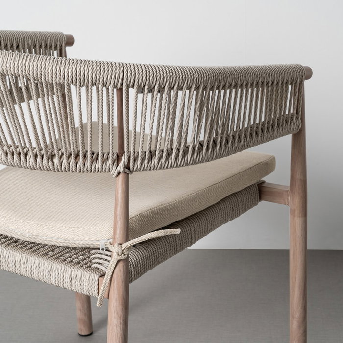 Silla Apilable Acero-Rattán Pe Exterior 57 X 58 X 77 cm