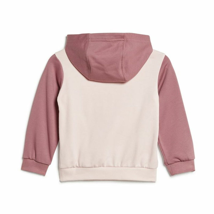 Chándal Infantil Adidas Essentials Colorblock Gris Rosa