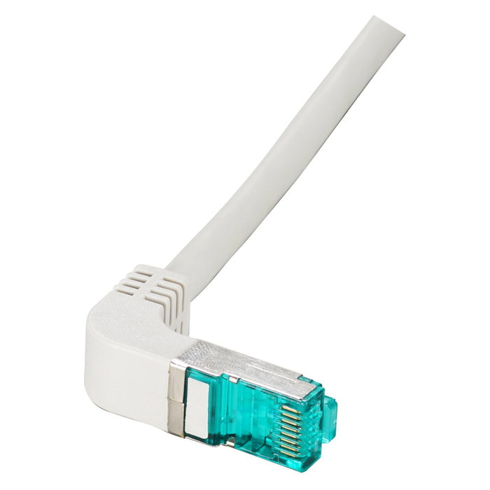 EFB Elektronik Cable de red Cat.6a S/FTP LSZH 0,5m con conector angular de 90° Blanco