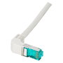 EFB Elektronik Cable de red Cat.6a S/FTP LSZH 0,5m con conector angular de 90° Blanco