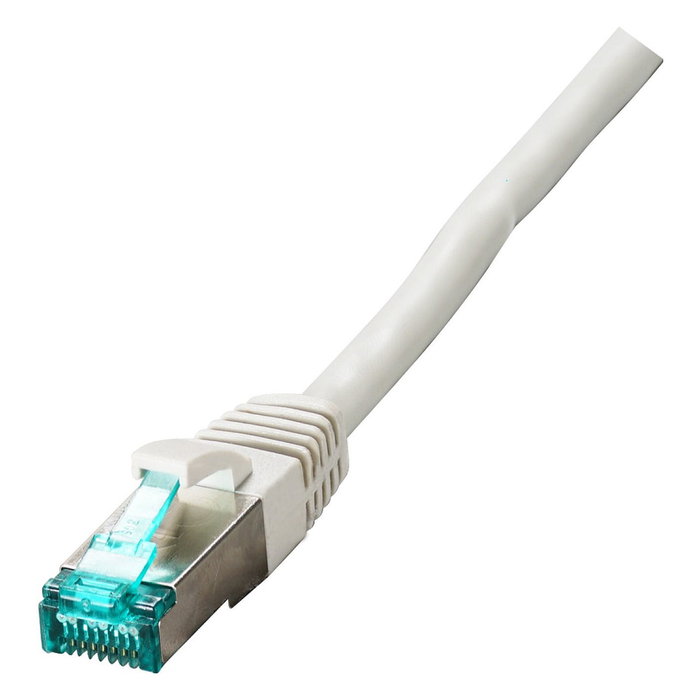 EFB Elektronik Cable de red Cat.6a S/FTP LSZH 0,5m con conector angular de 90° Blanco