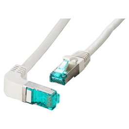 EFB Elektronik Cable de red Cat.6a S/FTP LSZH 0,5m con conector angular de 90° Blanco