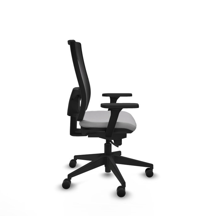 PIQUERAS Y CRESPO Silla de oficina Horna con mecanismo Sincro, Gris claro y Negro