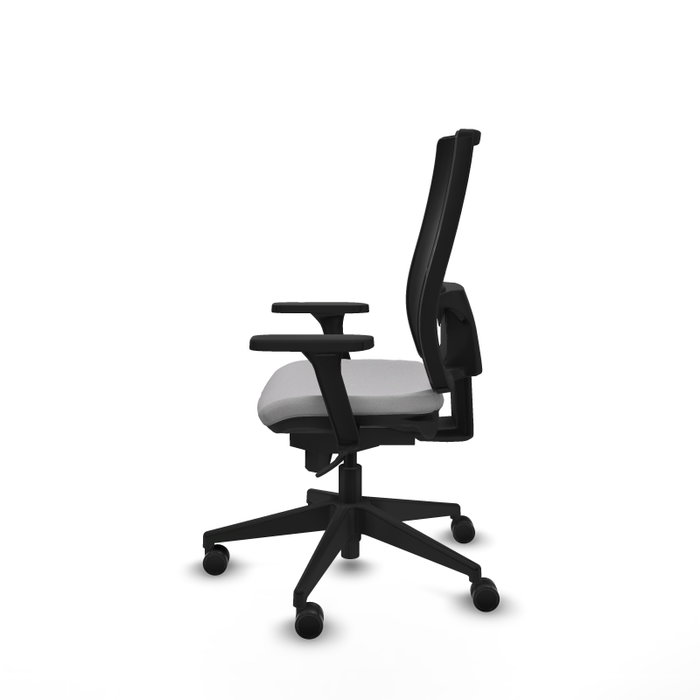 PIQUERAS Y CRESPO Silla de oficina Horna con mecanismo Sincro, Gris claro y Negro