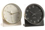 DKD Home Decor Set de 2 Relojes de Sobremesa PVC Blanco y Negro