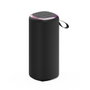 Gembird SPK-BT-LED-08L Altavoz Portátil con Efecto LED RGB Negro