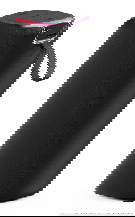 Gembird SPK-BT-LED-08L Altavoz Portátil para Fiestas con Luces LED RGB, Bluetooth 5.3, 10W, Radio FM, Entrada microSD/USB, Micrófono y Batería Recargable