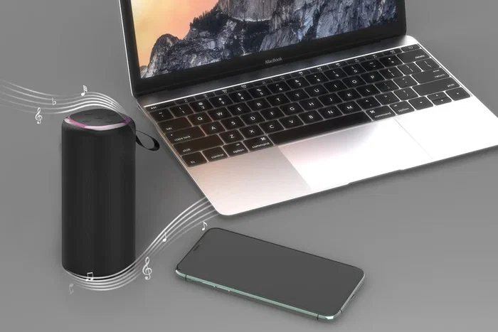 Gembird SPK-BT-LED-08L Altavoz Portátil para Fiestas con Luces LED RGB, Bluetooth 5.3, 10W, Radio FM, Entrada microSD/USB, Micrófono y Batería Recargable