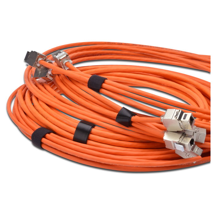 Digitus Klettband Velcro de 20 mm de Ancho x 10 Metros de Largo, Negro, Rollo de Cinta Adhesiva de Gancho y Bucle, Referencia Klettband 20mm breit 10m Rolle