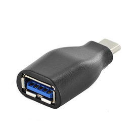 Ewent EW-100518-000-N-P Cambiador de Género para Cable USB 3.1 Type C a USB 3.1 Type A Negro