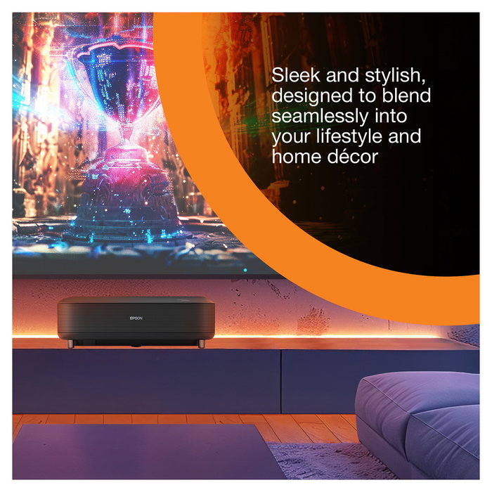 Epson EH-LS670B Proyector 4K Láser, 3600 lúmenes ANSI, Ultra HD 3840x2160, Google TV, Wi-Fi, Bluetooth, Negro - Proyector de Cine en Casa