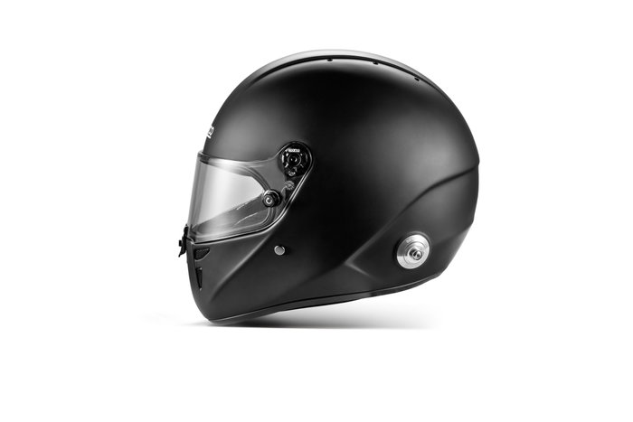 Sparco Casco Stealth Rf 8859-24 Negro Talla M-L SBRH0007B0K010ML Fibra de Vidrio Carbono Ventilaciones Clip Hans