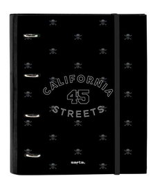 Carpeta de anillas Safta California Negro 27 x 32 x 3.5 cm