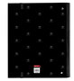 Carpeta de anillas Safta California Negro 27 x 32 x 3.5 cm