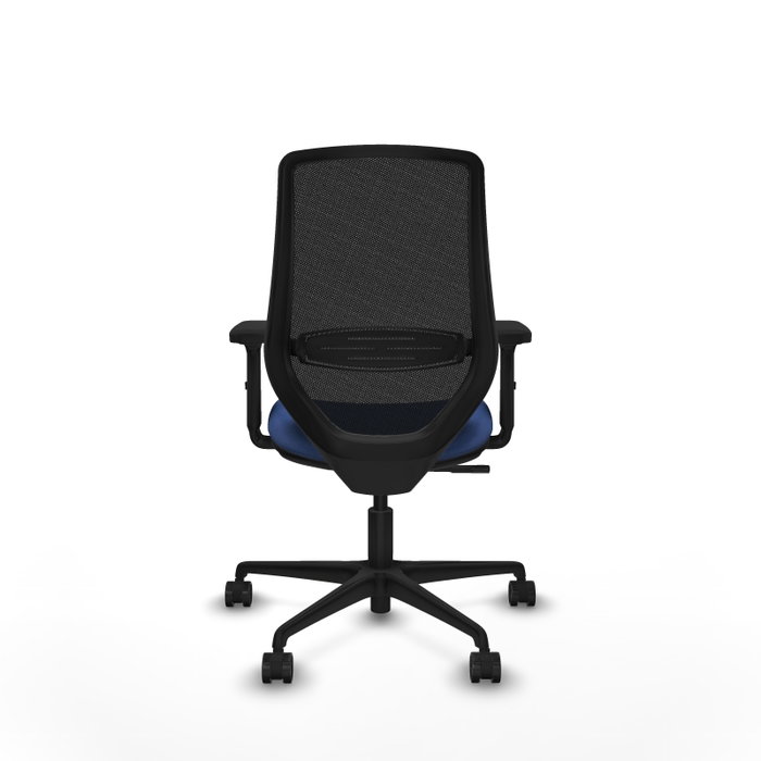 PIQUERAS Y CRESPO Silla de oficina Mardos con mecanismo Sincro, Azul marino y Negro