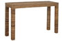 DKD Home Decor Consola de Fibra y Teca Natural