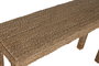 DKD Home Decor Consola de Fibra y Teca Natural