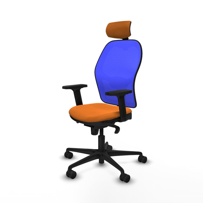 PIQUERAS Y CRESPO Silla de oficina Jorquera Naranja y Azul PIQUERAS Y CRESPO Silla de oficina Jorquera Naranja y Azul