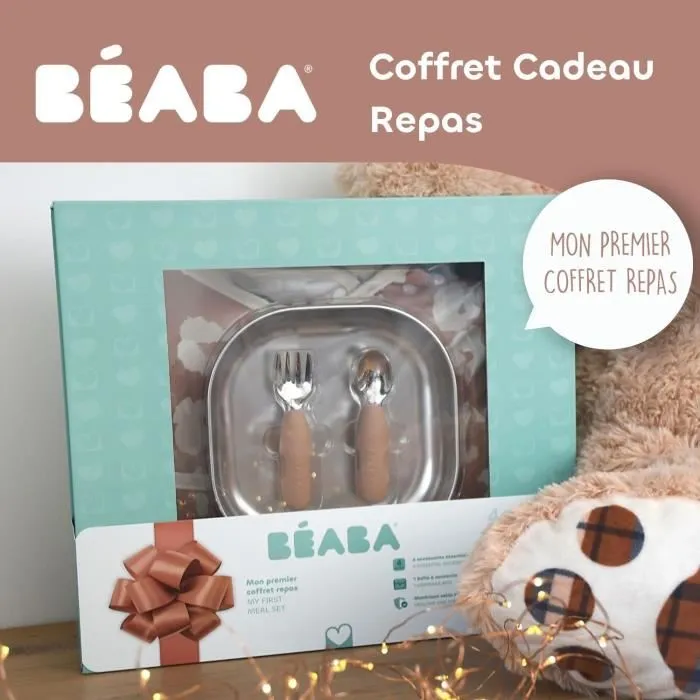 Beaba Caja de regalo para la primera comida Savannah Bloom