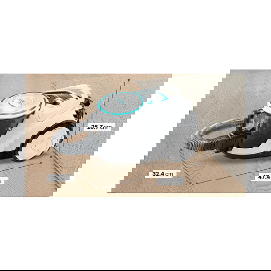 Bosch Serie | 6 ProHygienic BGC41XHYG - Aspiradora cilíndrica sin bolsa, 700W, filtro higiénico, 2.4L, para suelo duro