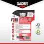 Sader - Adhesivo de Doble Cara Extra Fuerte, 2 m x 19 mm, Blanco, Soporta hasta 10 kg, Fijación sin Taladrar para Uso Interior, AAAVH55022