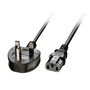 Lindy Cable de Alimentación con Enchufe UK de 3 Pines a IEC C13, 2m