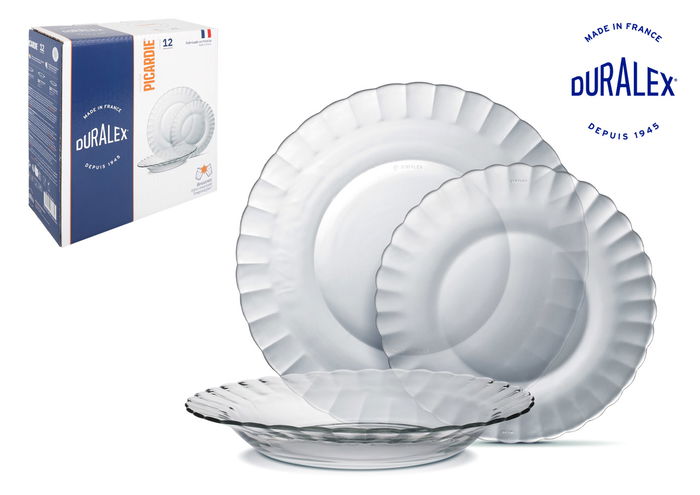 Duralex Vajilla Transparente 12 Piezas Cristal Templado Duralex Picardie Ambar, Peso 9.60 kg (2 Unidades) Duralex Vajilla Transparente 12 Piezas Cristal Templado Duralex Picardie Ambar, Peso 9.60 kg (2 Unidades)