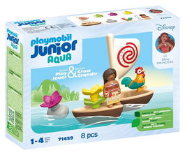 Playmobil Vaiana Junior & Disney Figuras con Barco y Accesorios