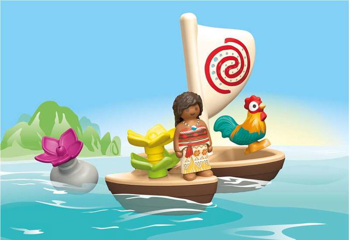 Playmobil Vaiana Junior & Disney Figuras con Barco y Accesorios