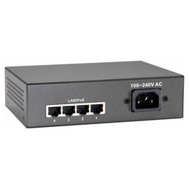 LevelOne FEP-0511 Switch Fast Ethernet de 5 puertos con 4 puertos PoE, 65W