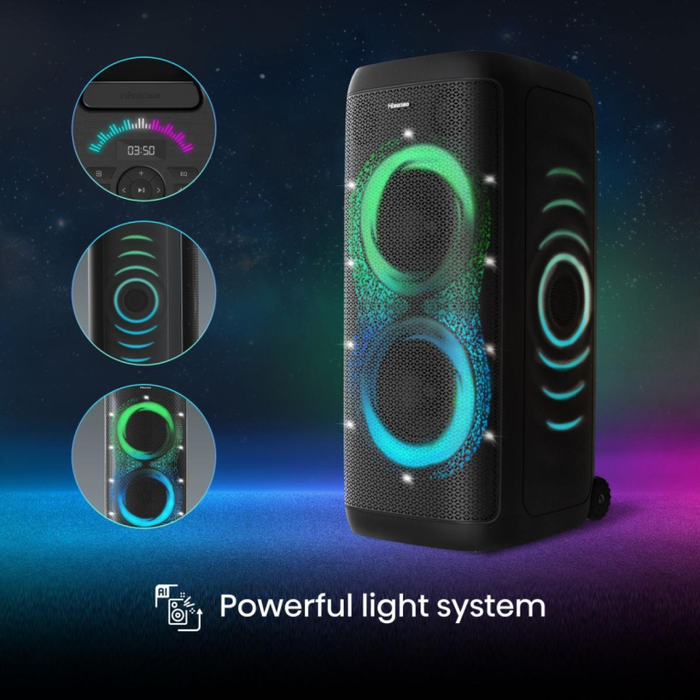 Hisense Party Thunder Altavoz para fiestas Negro 620 W
