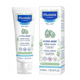 MUSTELA Hydra-bebe Crema Facial Hidratante Para Bebes 40 ml