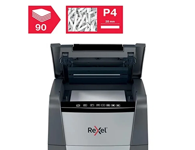 Rexel Optimum AutoFeed+ 90X con alimentación automática y corte en partículas