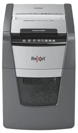 Rexel AutoFeed+ 90X Trituradora de Papel Corte Cruzado 4x28 mm 34 L 90 Hojas 55 dB Negro Gris