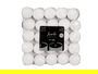Acorde Set 50 Velas Tea Light Blancas 3H 18x2x18cm (Set de 18)