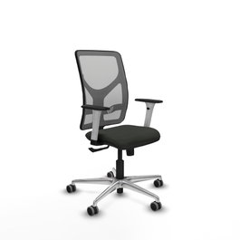 PIQUERAS Y CRESPO Silla de oficina Motilla con mecanismo Sincro, Negro y Gris