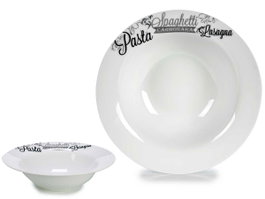 Arte Regal Plato de Pasta de Porcelana 23 cm Aptos para Lavavajillas (Set de 16)