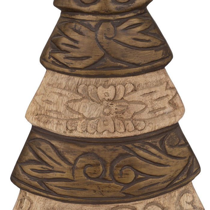 Figura Árbol Navidad Marrón 23,50 X 9 X 50 cm (Set de 2)