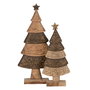 Figura Árbol Navidad Marrón 23,50 X 9 X 50 cm (Set de 2)