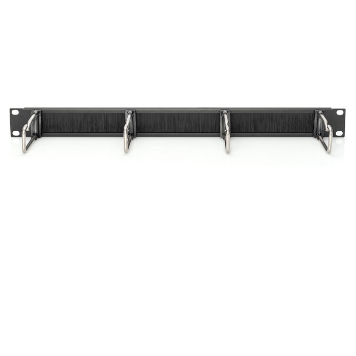 Digitus Panel de gestión de cables con estribos de acero y tira de cepillo 19 pulg 1U Negro Digitus Panel de gestión de cables con estribos de acero y tira de cepillo 19 pulg 1U Negro
