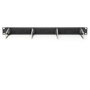 Digitus Panel de gestión de cables con estribos de acero y tira de cepillo 19 pulg 1U Negro