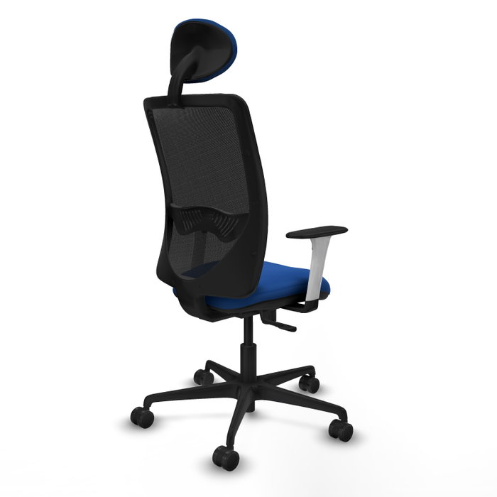 PIQUERAS Y CRESPO Silla de oficina Zulema con mecanismo Sincro, Azul y Negro