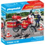 PLAYMOBIL 71466 Moto de Bomberos Action Heroes, Juguete de Figura y Vehículo con Extintor para Niños +4 Años
