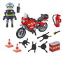 PLAYMOBIL 71466 Moto de Bomberos Action Heroes, Juguete de Figura y Vehículo con Extintor para Niños +4 Años